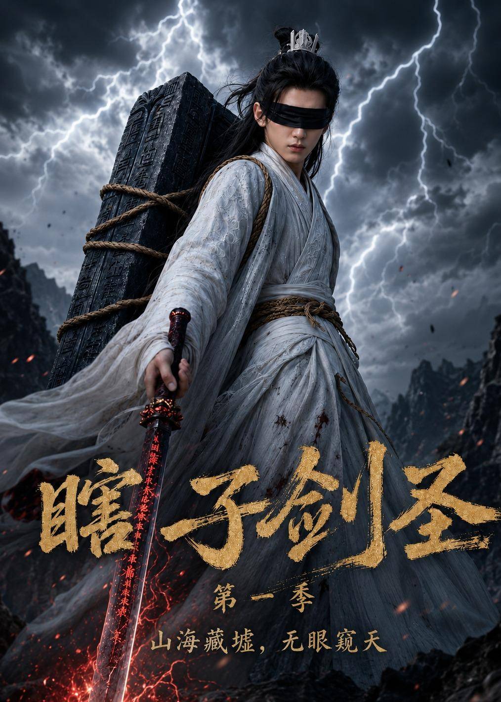 瞎子剑圣第一季，山海藏墟，无眼窥天封面图