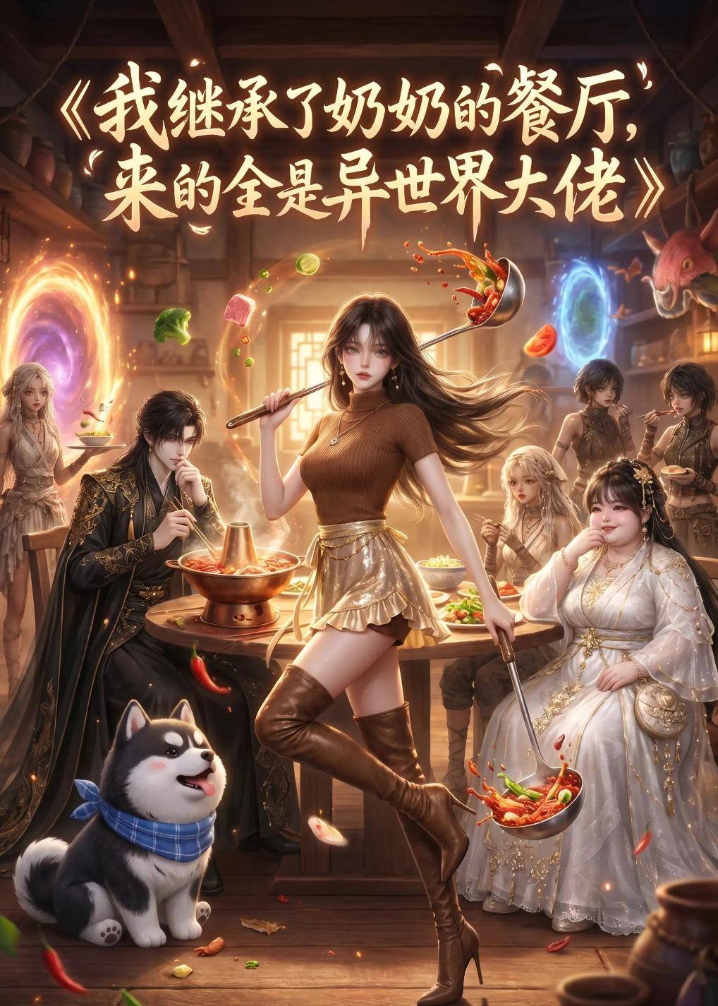 我继承了奶奶的餐厅，来的全是异世界大佬封面图