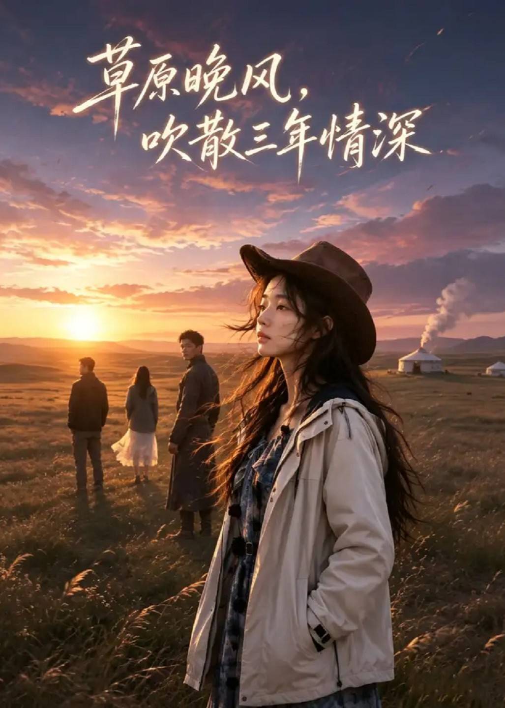 草原晚风，吹散三年情深封面图